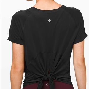 Lululemon Open Up Tie Back Tee